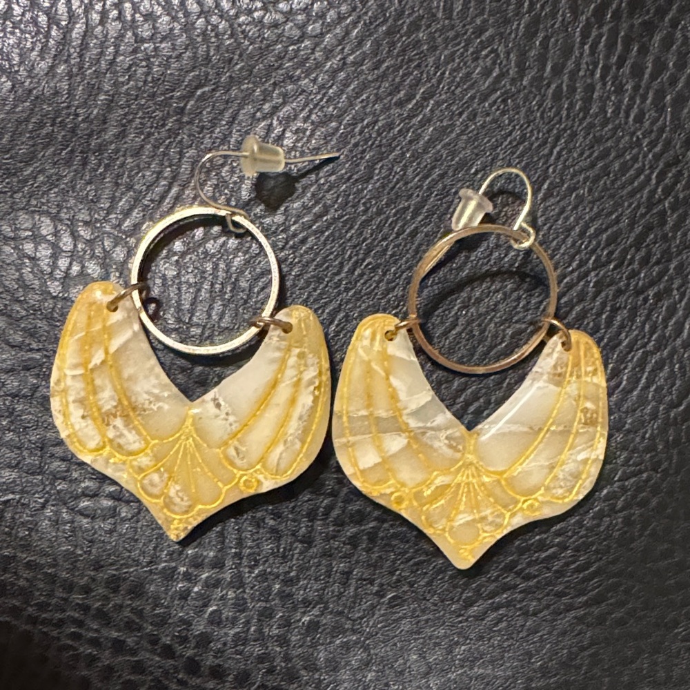 Elegant Gold and Silver Earrings